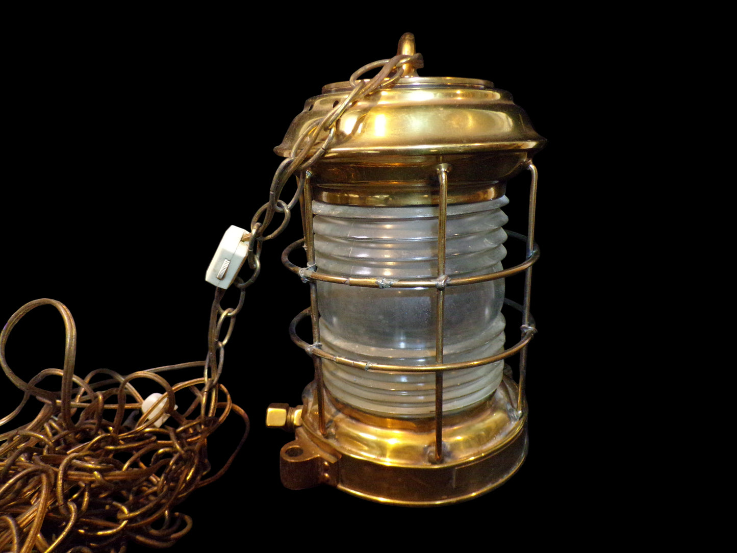 Repurposed Lantern Electrical Hanging Light Fixture