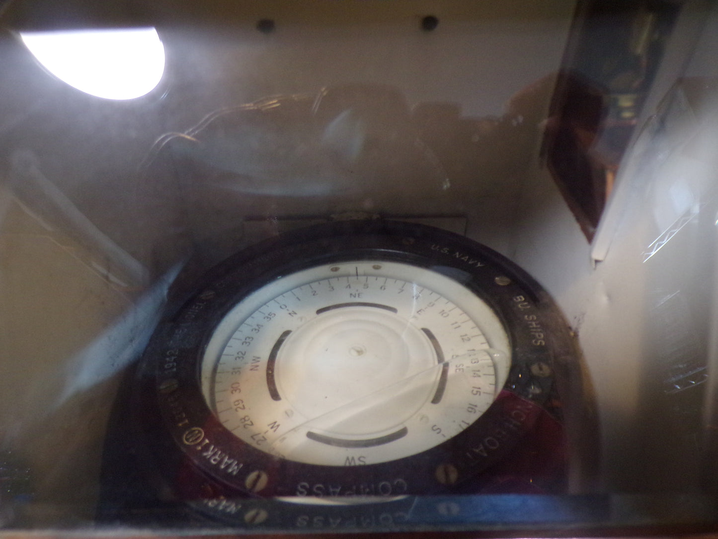 U.S. Navy Lifeboat Compass Binnacle – WWII Era (BuShips)