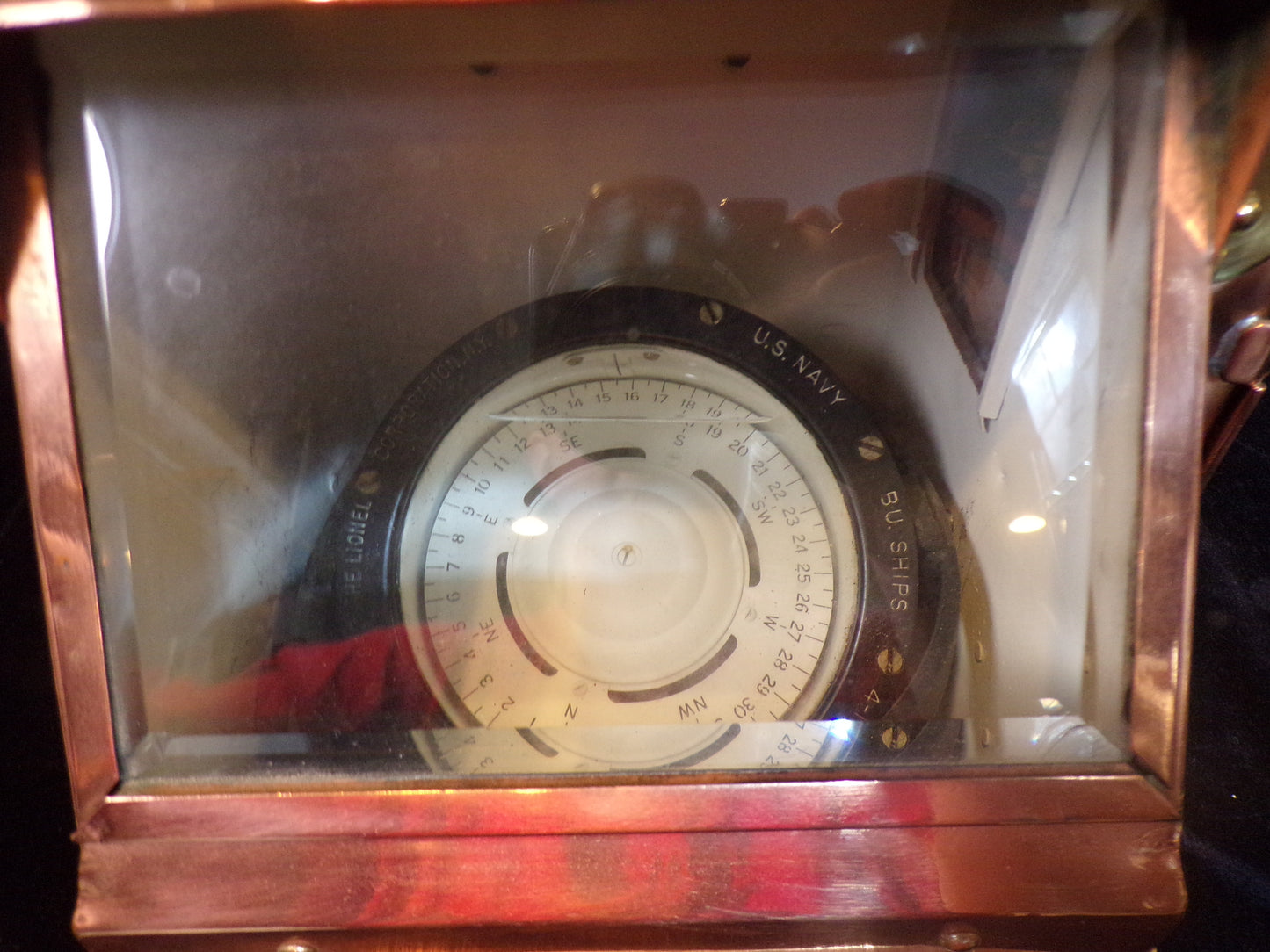 U.S. Navy Lifeboat Compass Binnacle – WWII Era (BuShips)