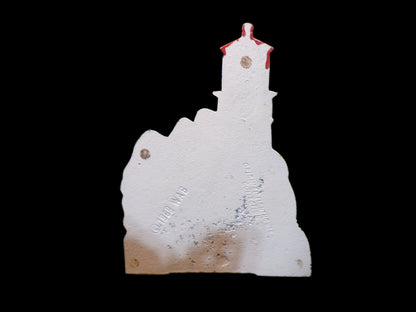 Cast Iron Heceta Head Lighthouse Doorstop – Original Lighthouse Collection (1980 M.A.B.) - Annapolis Maritime Antiques