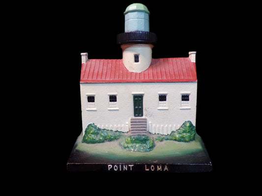 Cast Iron Point Loma Lighthouse Doorstop – Original Lighthouse Collection (1988) - Annapolis Maritime Antiques