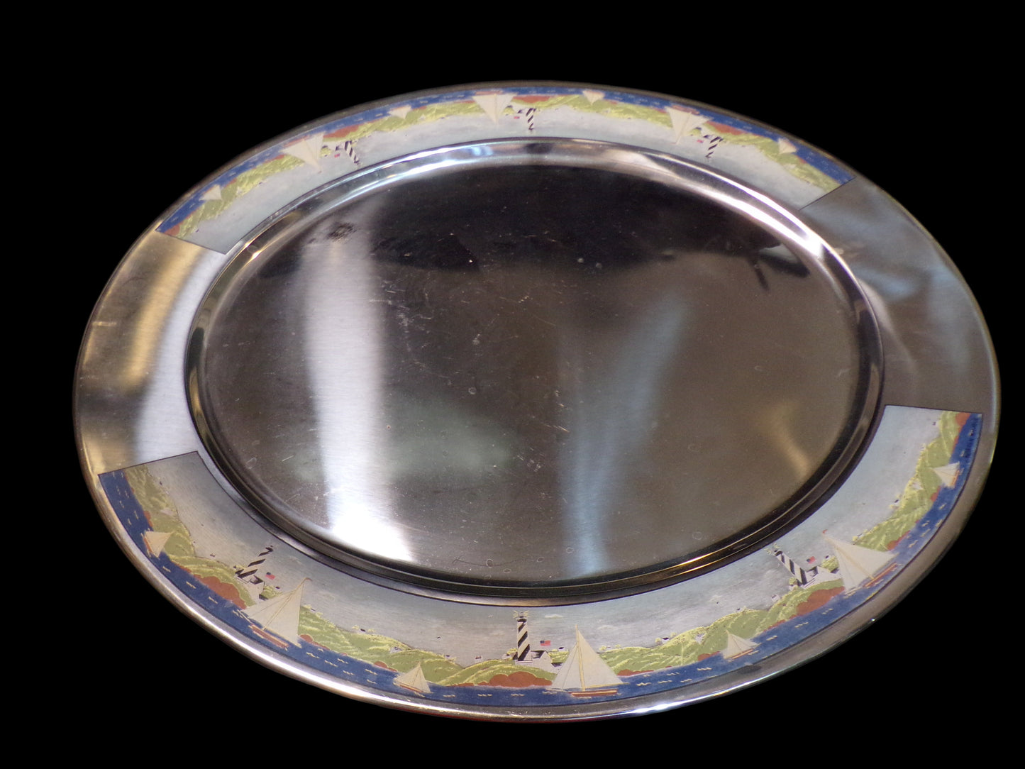 Warren Kimble “Coastal Breeze” Large Oval Serving Platter – Kamenstein (3509)