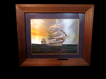 Framed Tall Ship Print – Maritime Wall Art