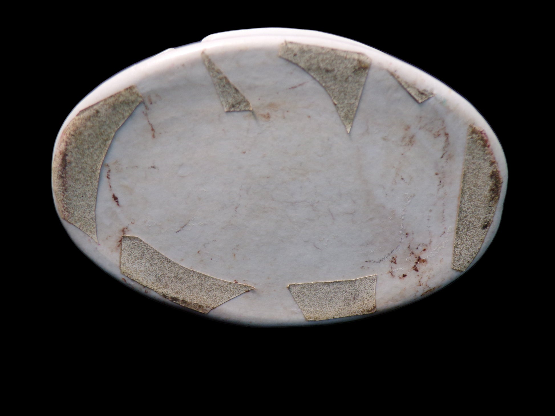 U.S. Navy Ceramic Soap Dish – Marked “U.S.N.” Military Issued – WWII Era - Annapolis Maritime Antiques