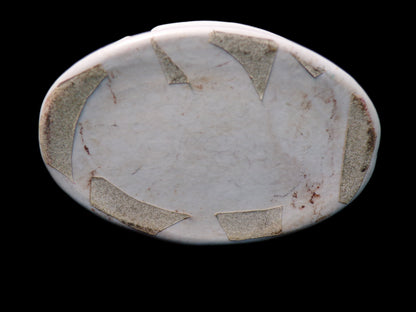 U.S. Navy Ceramic Soap Dish – Marked “U.S.N.” Military Issued – WWII Era - Annapolis Maritime Antiques