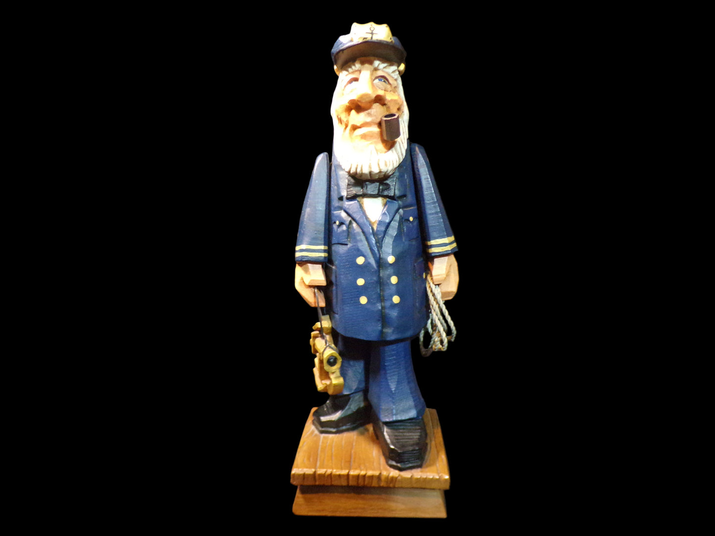 1997 David Frykman "The Mariner" Hand-Carved Wooden Sailor Figurine – Nautical Decor