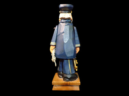 1997 David Frykman "The Mariner" Hand-Carved Wooden Sailor Figurine – Nautical Decor