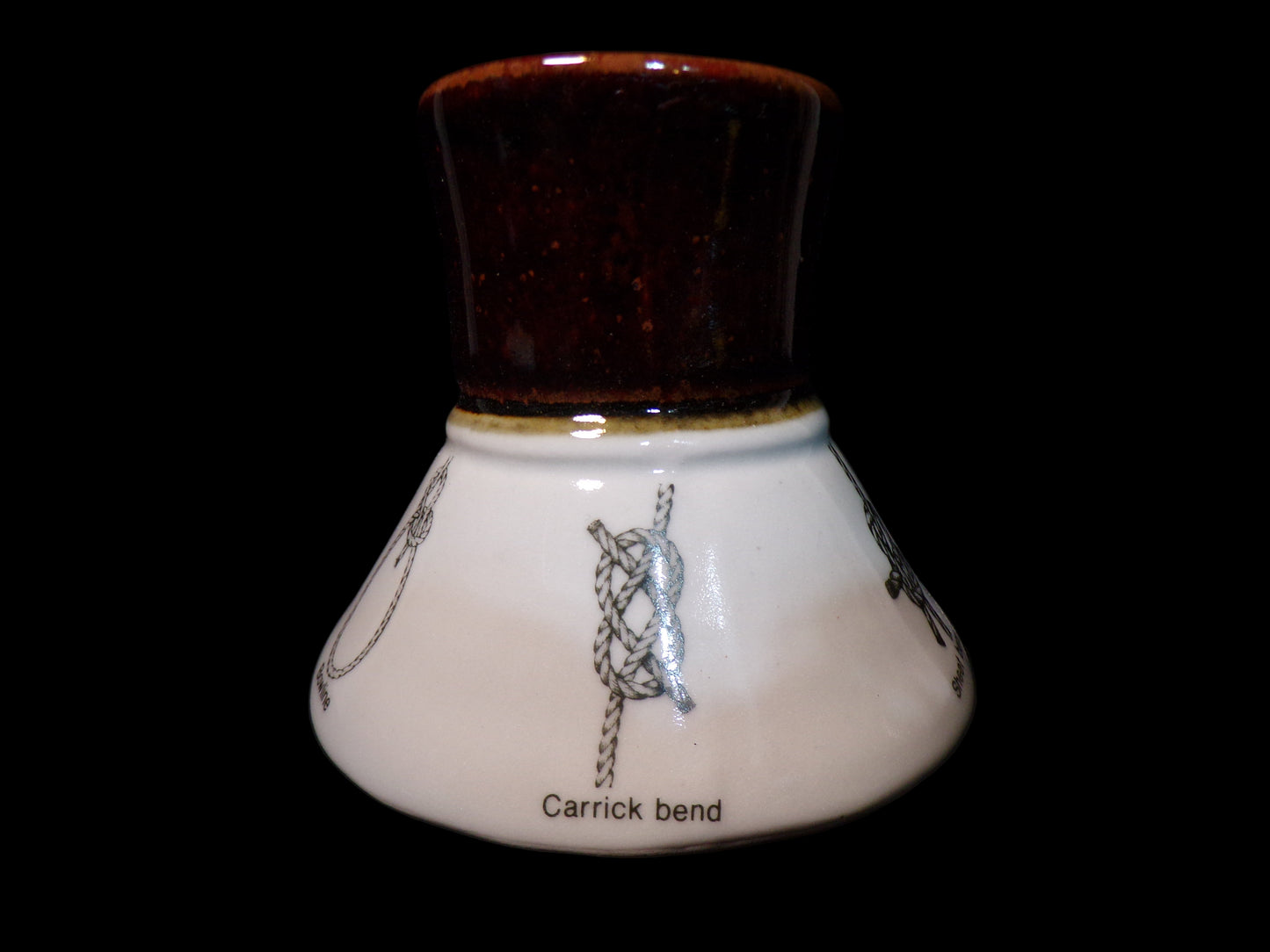 Knots Mug – Japan 1970s/80s – Sailor’s Rope Knot Diagrams (Bowline, Carrick Bend, Sheet Bend)