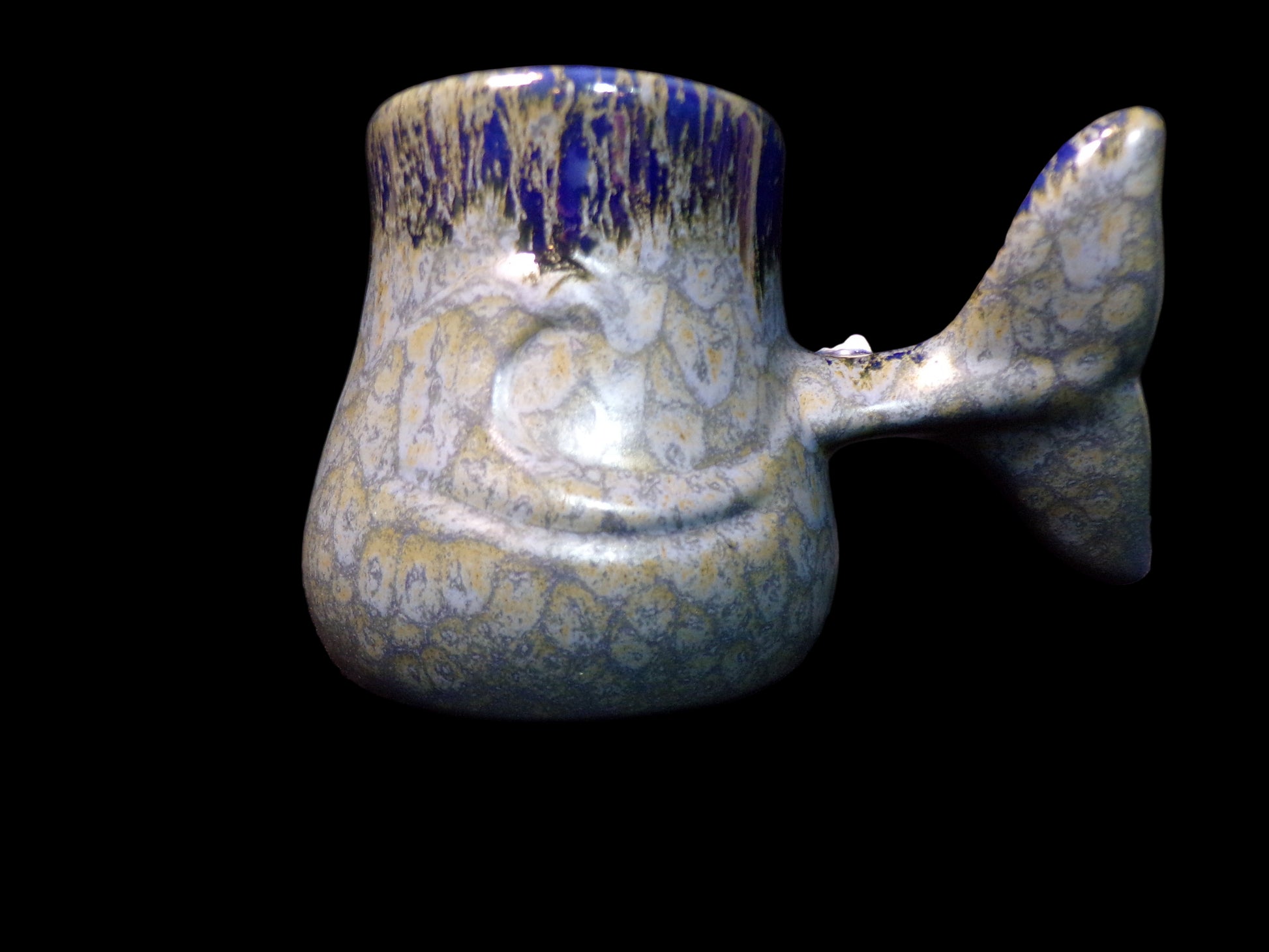 1987 Ronnie’s Ceramic Whale Tail Mug – San Francisco, USA - Annapolis Maritime Antiques