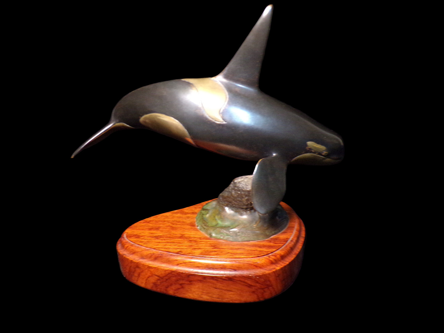 Limited Edition Randy Puckett Bronze Orca Sculpture (1985)
