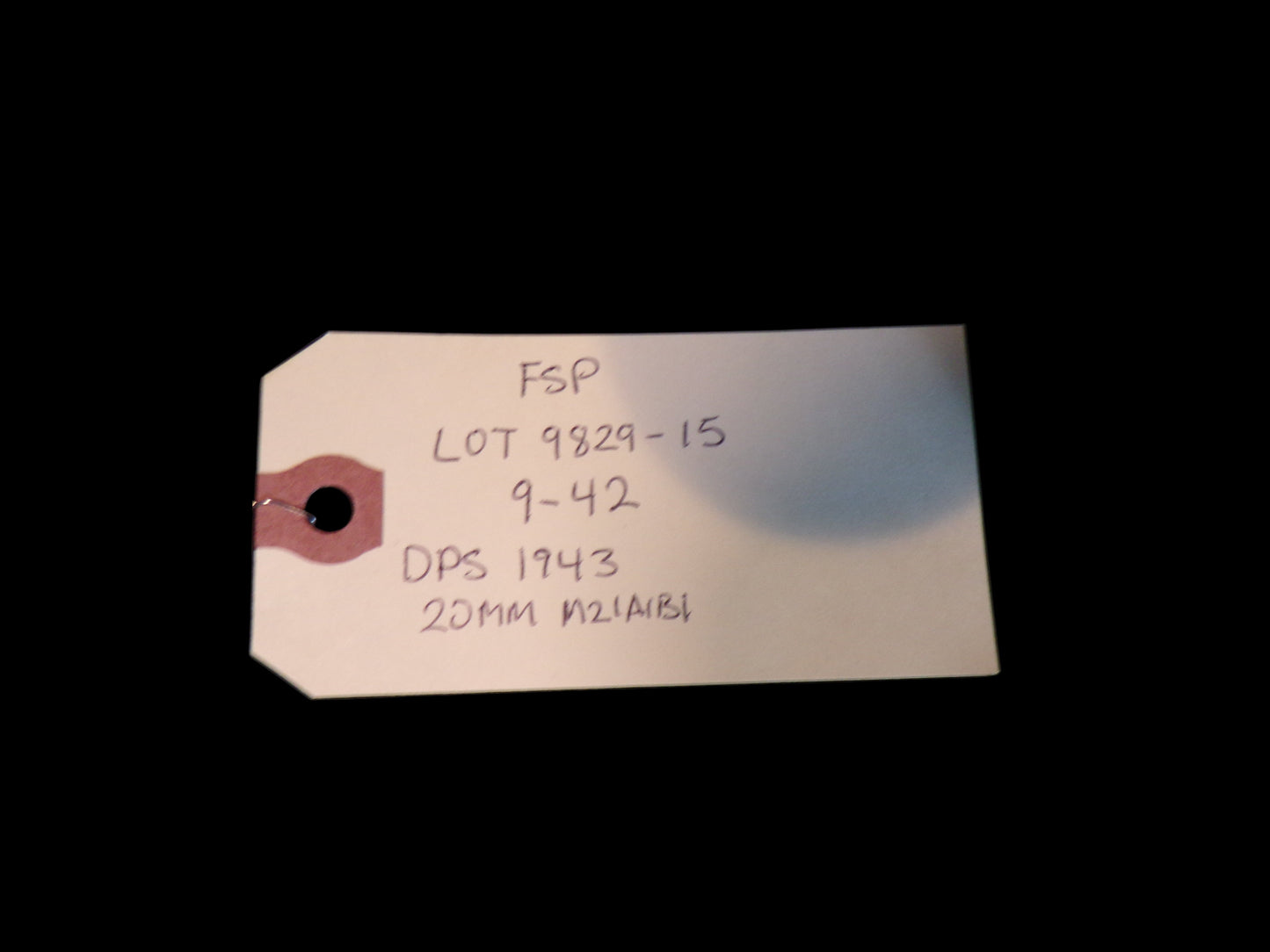 WWII 20mm Dummy Round – DPS 1943 M21A1B1 Inert Training Cartridge