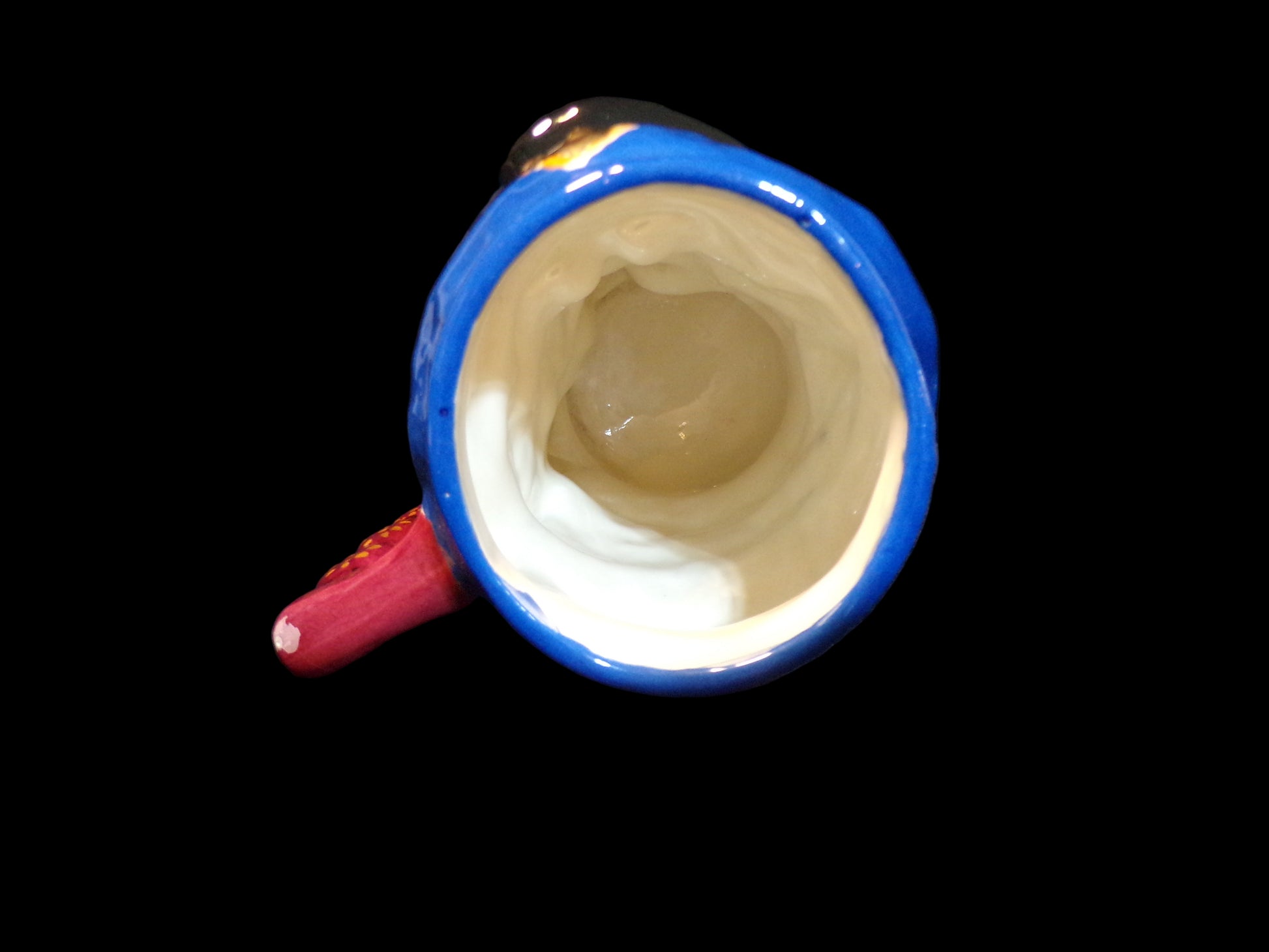 Sea Captain Character Mug – Hand-Painted Ceramic with Pipe – Marked NAH 87 - Annapolis Maritime Antiques