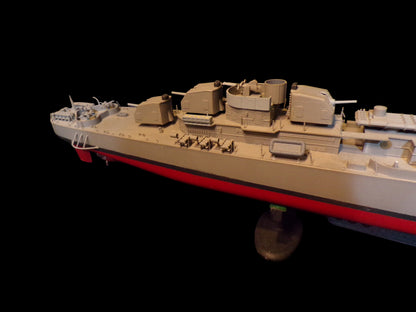 USS Melvin DD-680 Fletcher-Class Destroyer Scale Model – WWII Naval Collectible - Annapolis Maritime Antiques
