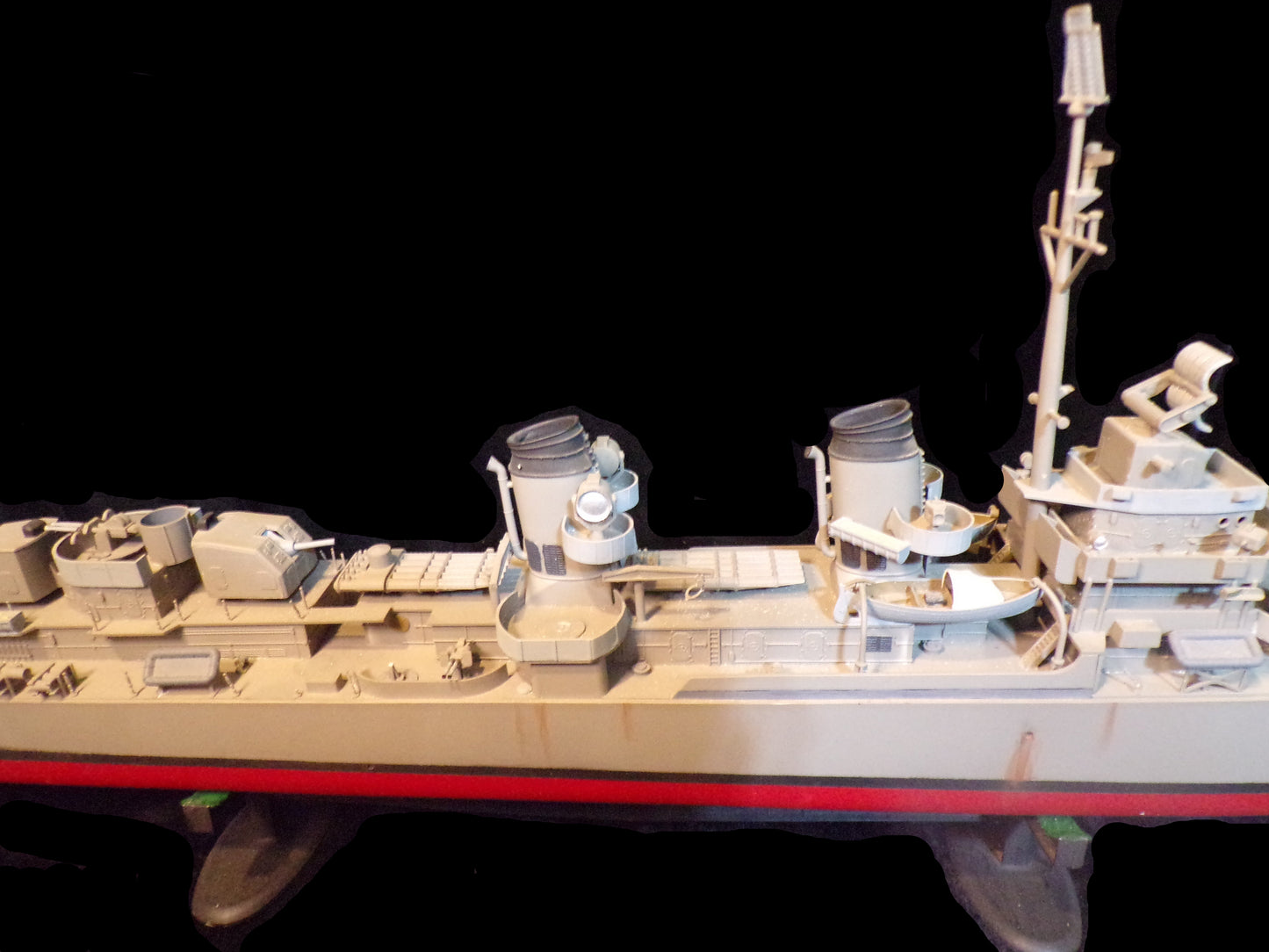 USS Melvin DD-680 Fletcher-Class Destroyer Scale Model – WWII Naval Collectible - Annapolis Maritime Antiques