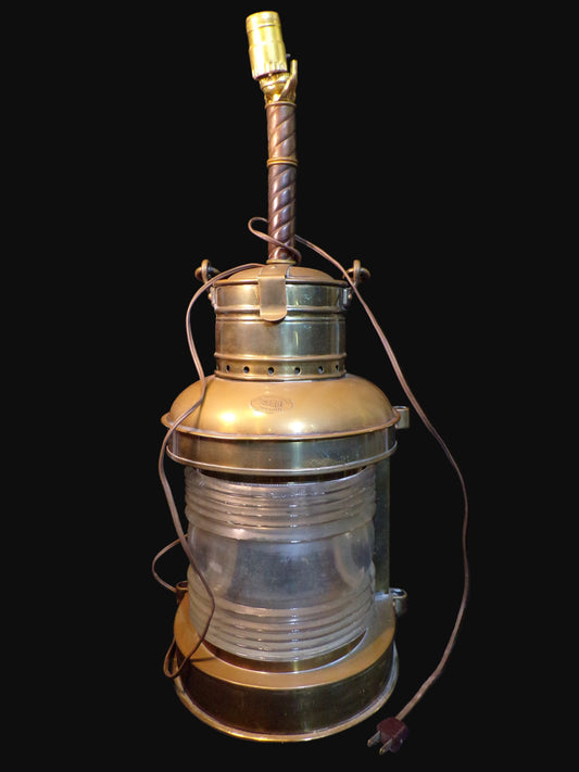 #Perko Ship Lantern Converted Lamp – Nautical Maritime Décor
