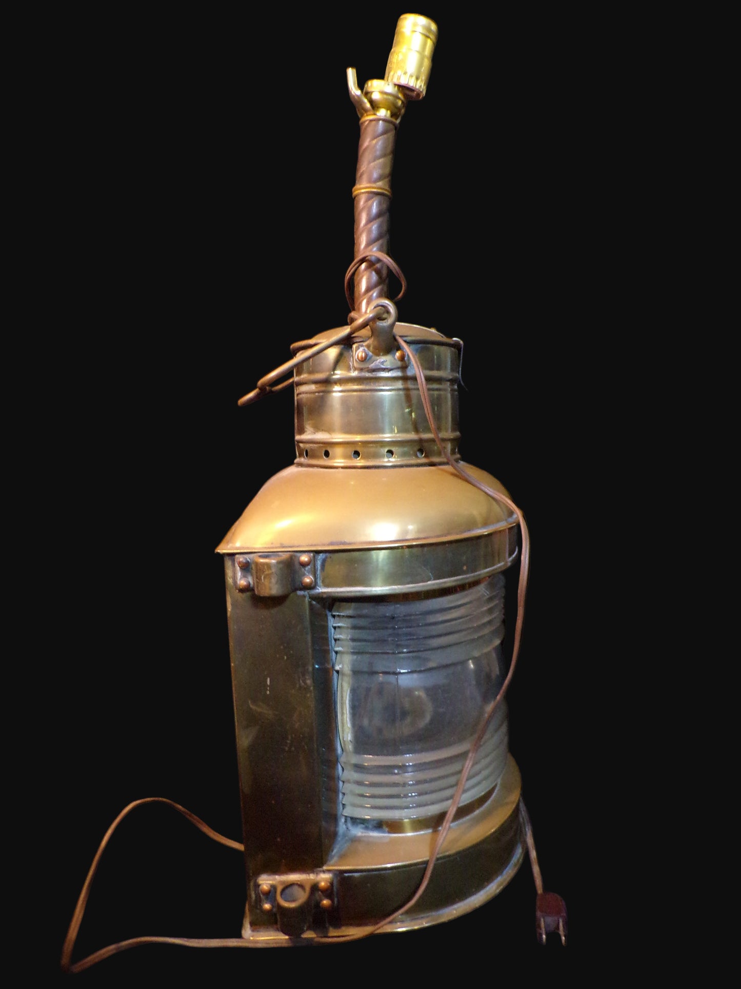 #Perko Ship Lantern Converted Lamp – Nautical Maritime Décor