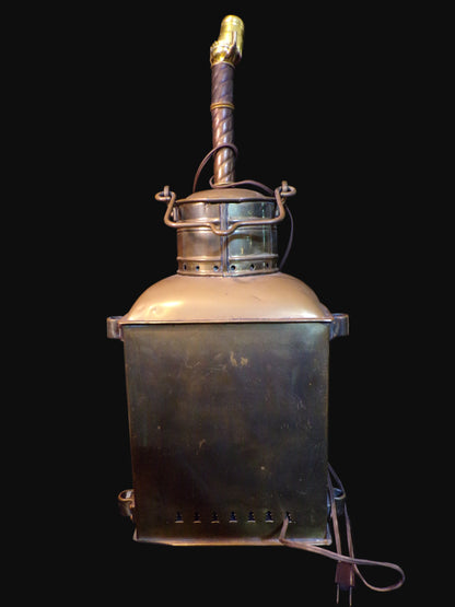 #Perko Ship Lantern Converted Lamp – Nautical Maritime Décor