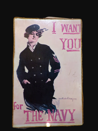 #WWI U.S. Navy Recruitment Poster Reproduction – “I Want You for the Navy” – Howard Chandler Christy