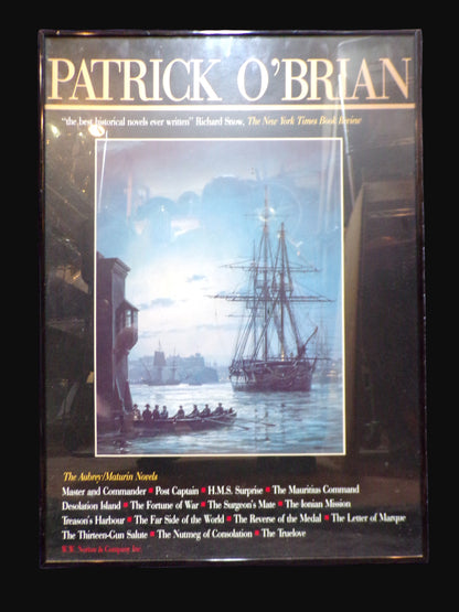 #Patrick O’Brian Aubrey/Maturin Series Promotional Poster – Framed