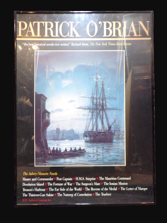 #Patrick O’Brian Aubrey/Maturin Series Promotional Poster – Framed