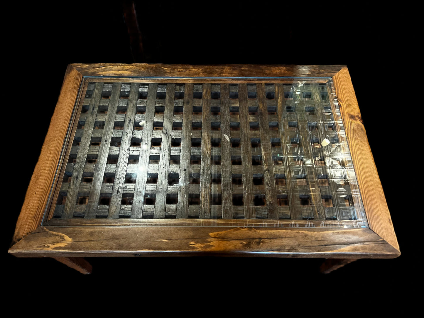 WWII Liberty Ship Deck Grating Coffee Table