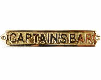 "Captain's Bar" Plaque