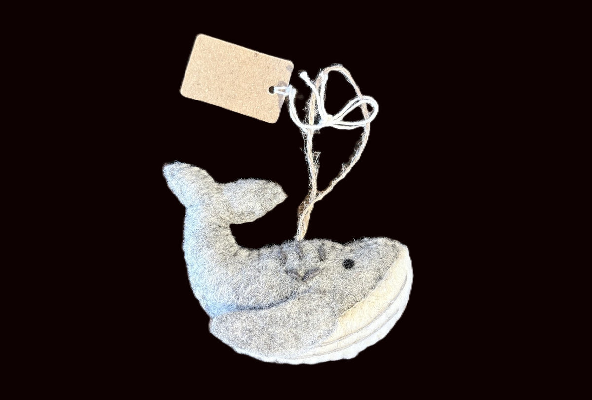 Felt Humpback Whale Ornament