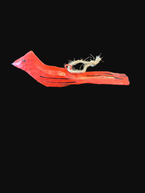 Hand Carved Patrick Fitzgerald cardinal ornament