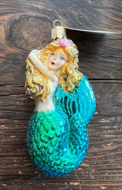 Seashell Mermaid Christmas Ornament