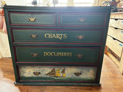 Hand Painted Chest of Drawers circa 1880's