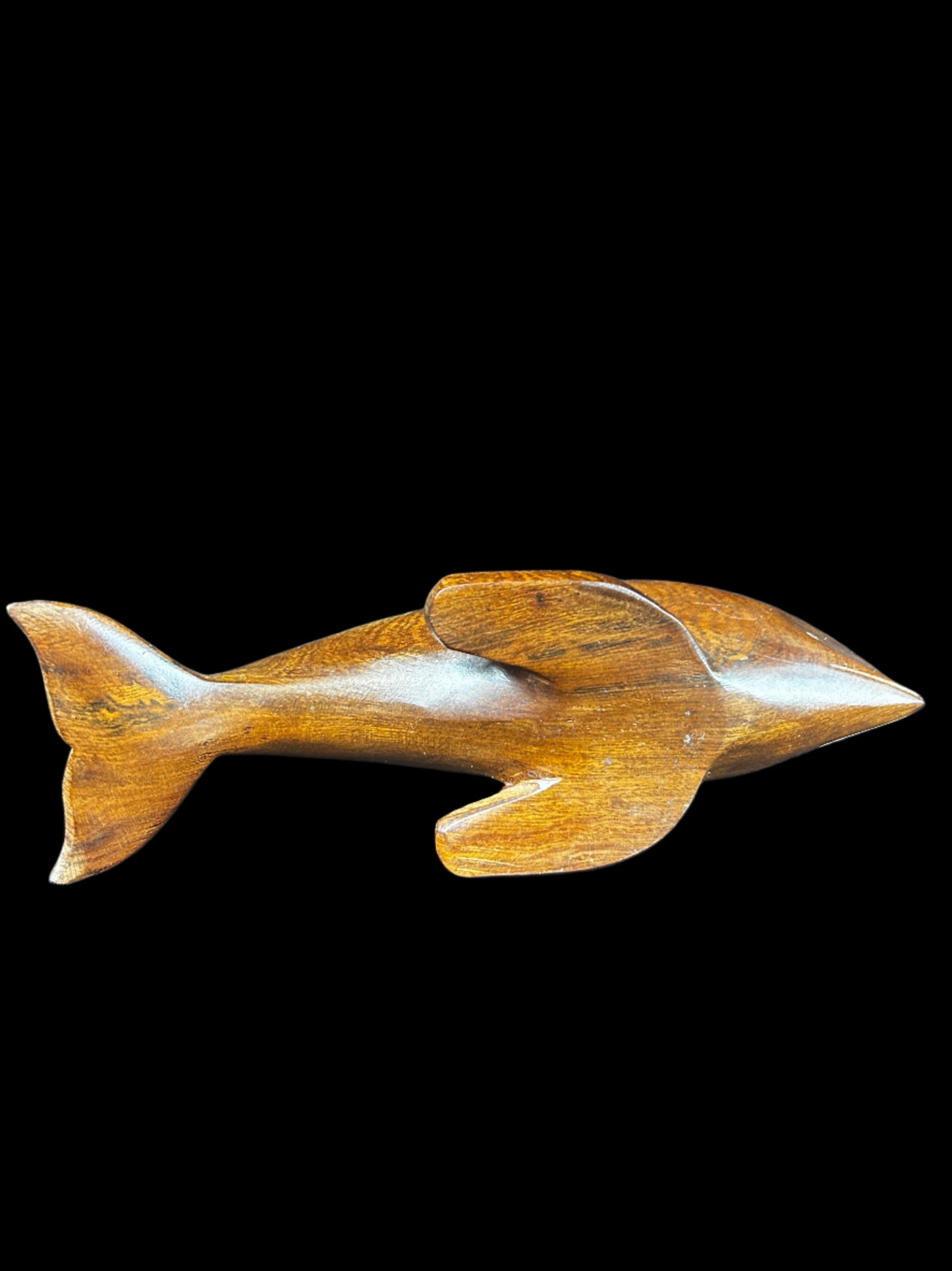 Mahogany Dolphin Figure