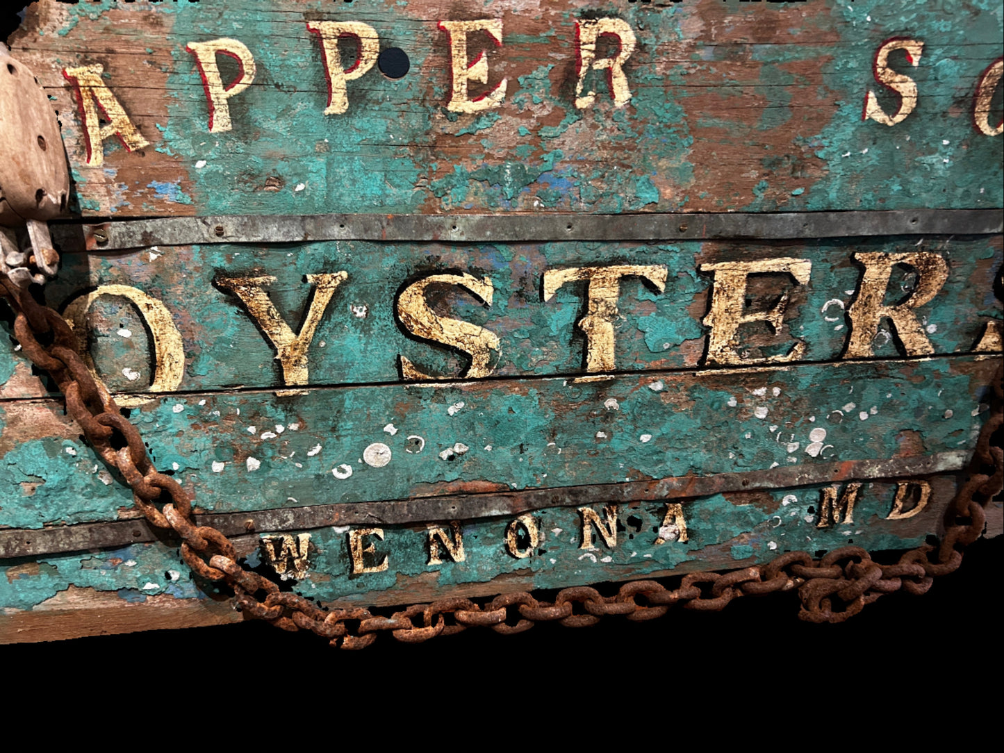 Snapper Soup Oysters Sign