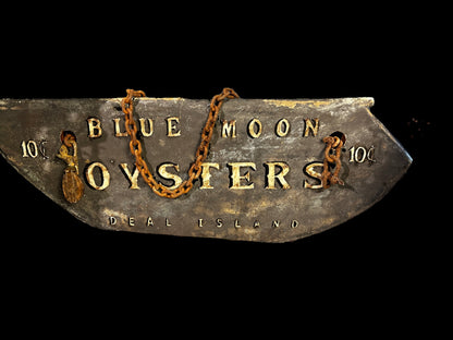 Blue Moon Oysters Sign