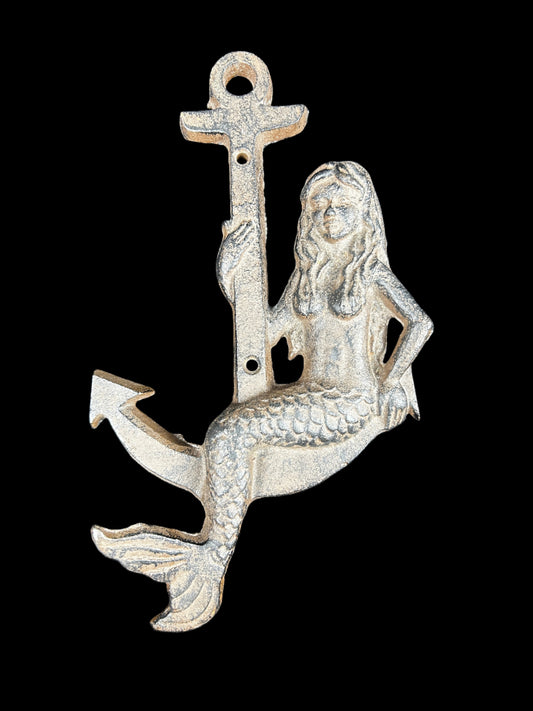 Mermaid Sitting On Anchor Hanger