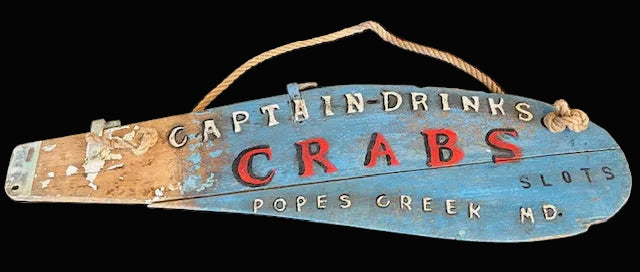 Pope's Creek Crab Sign - Annapolis Maritime Antiques