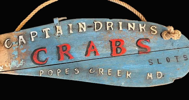 Pope's Creek Crab Sign - Annapolis Maritime Antiques