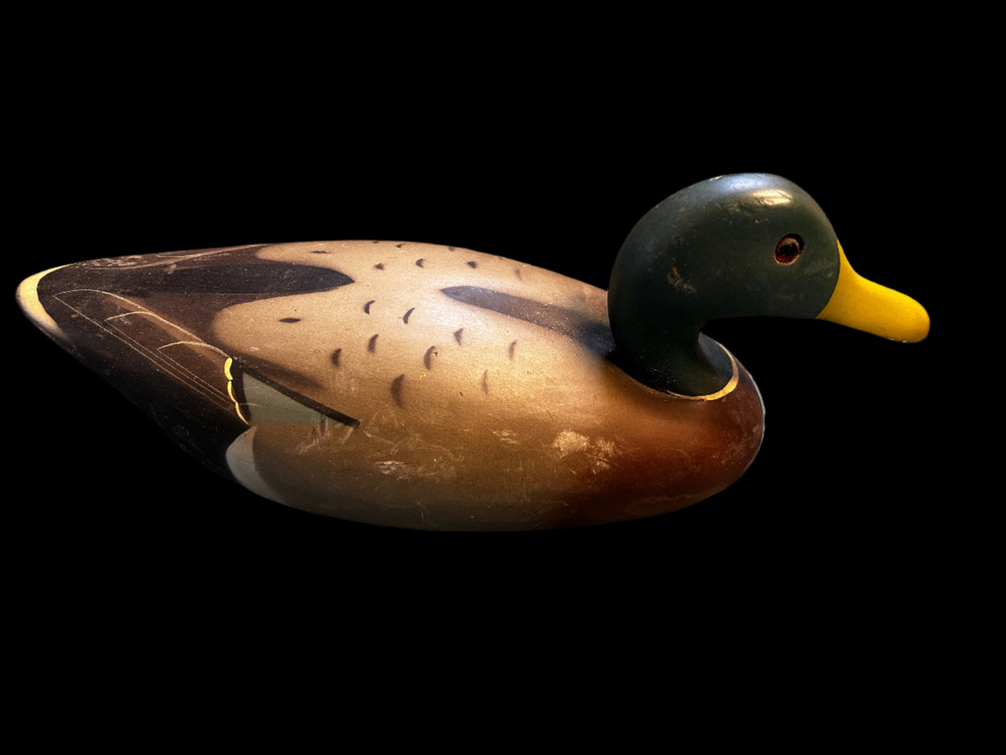 Carved Painted Wooden Duck