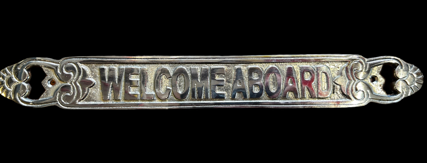 Welcome Aboard Sign