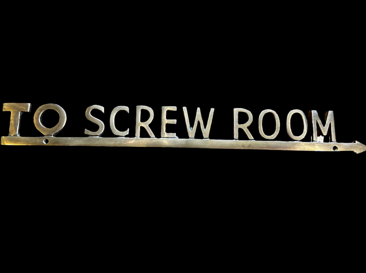 To Screw Room Sign