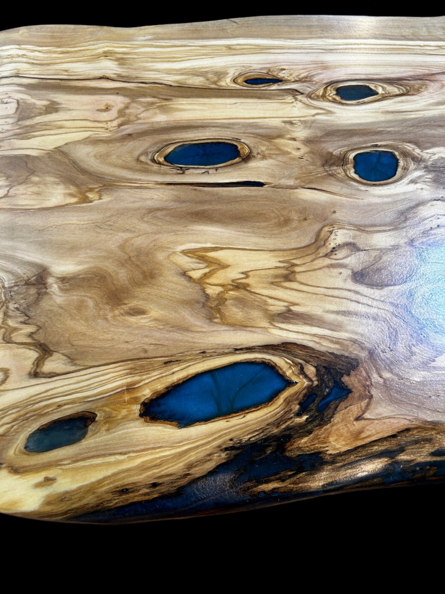 Olive Wood and Epoxy Coffee Table