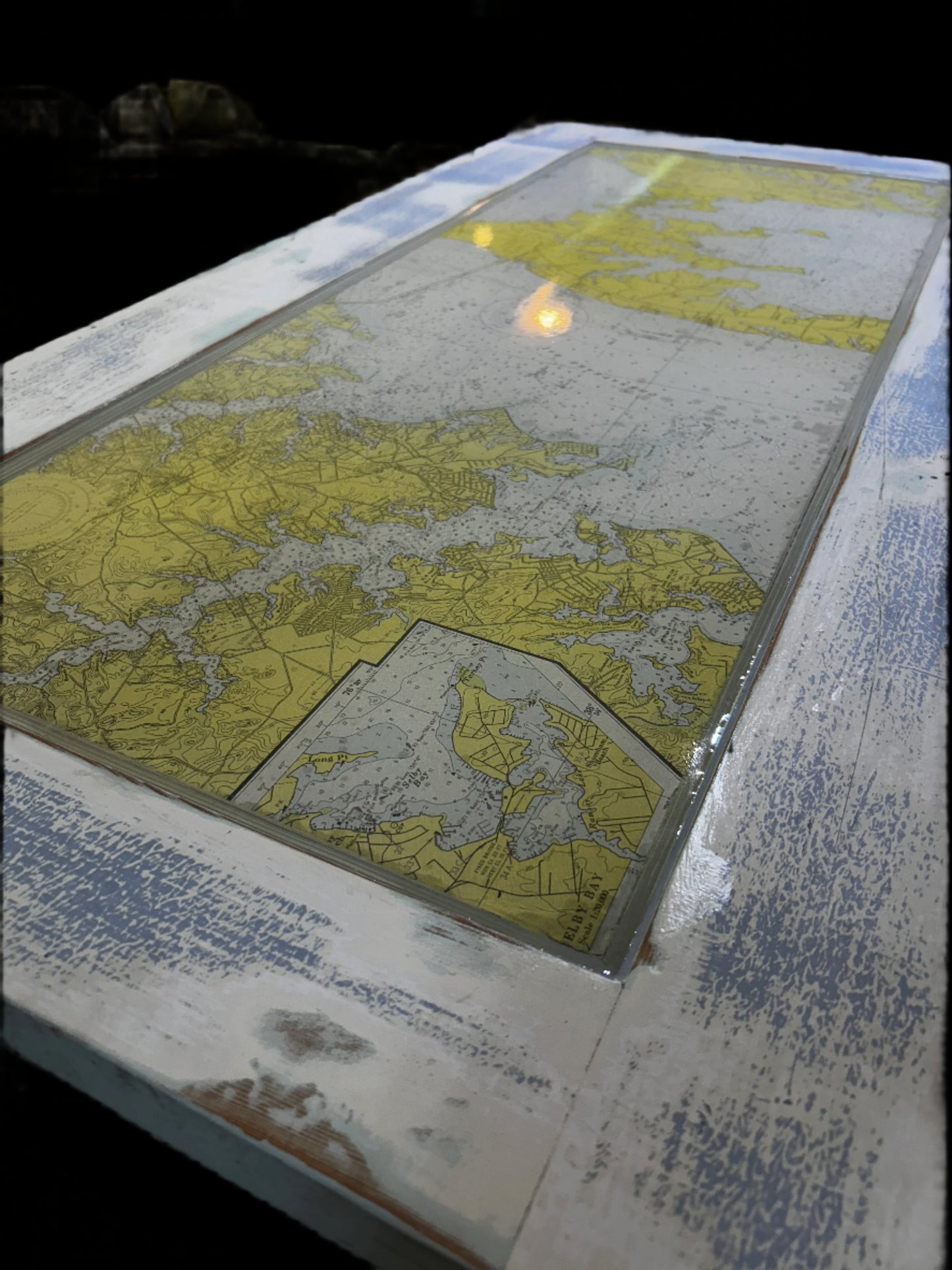 Chesapeake Bay Map Coffee Table