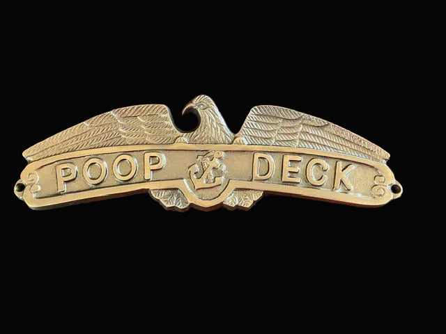 Poop Deck Plaque - Annapolis Maritime Antiques