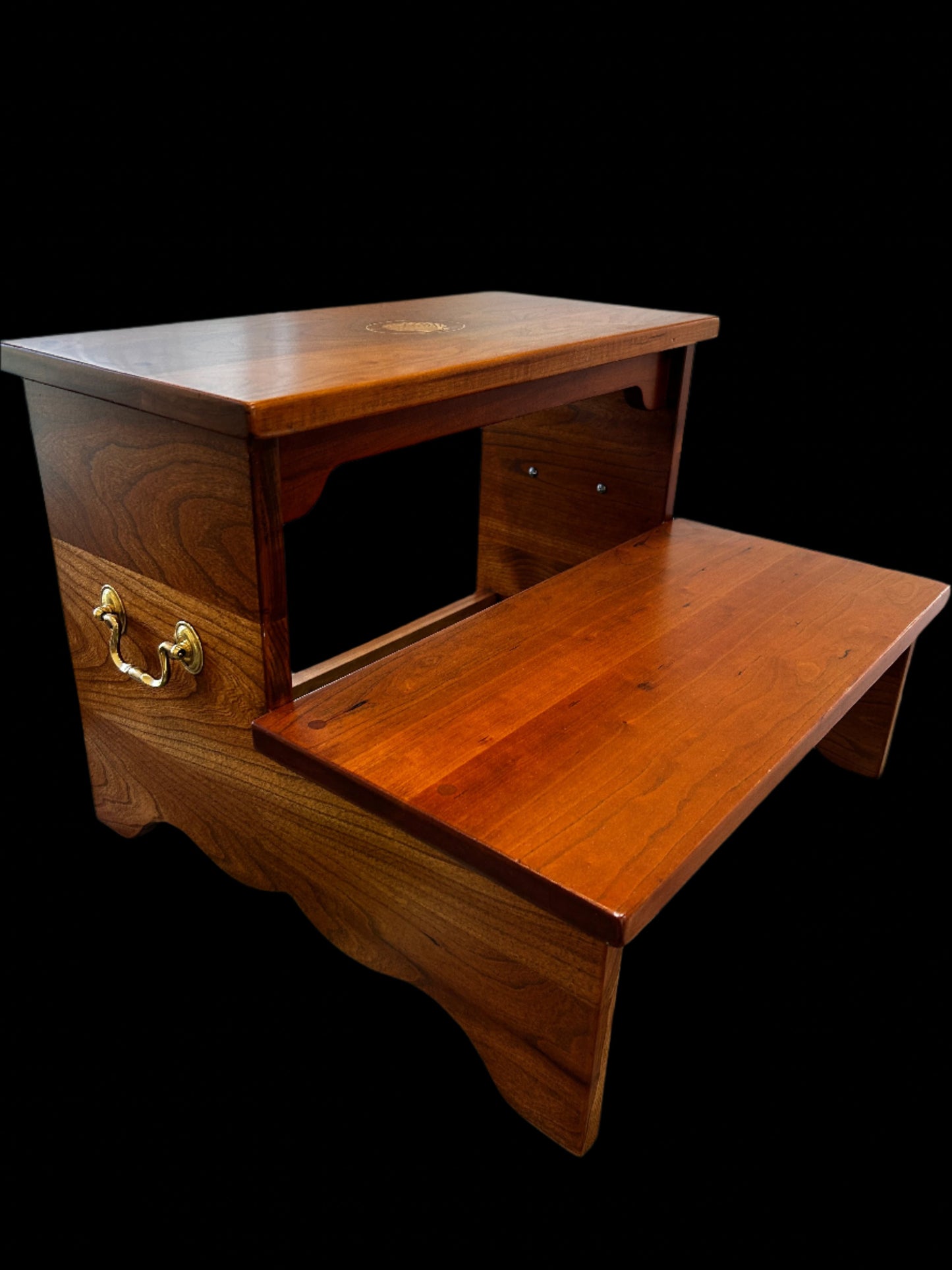 Step Stool with Shell Inlay