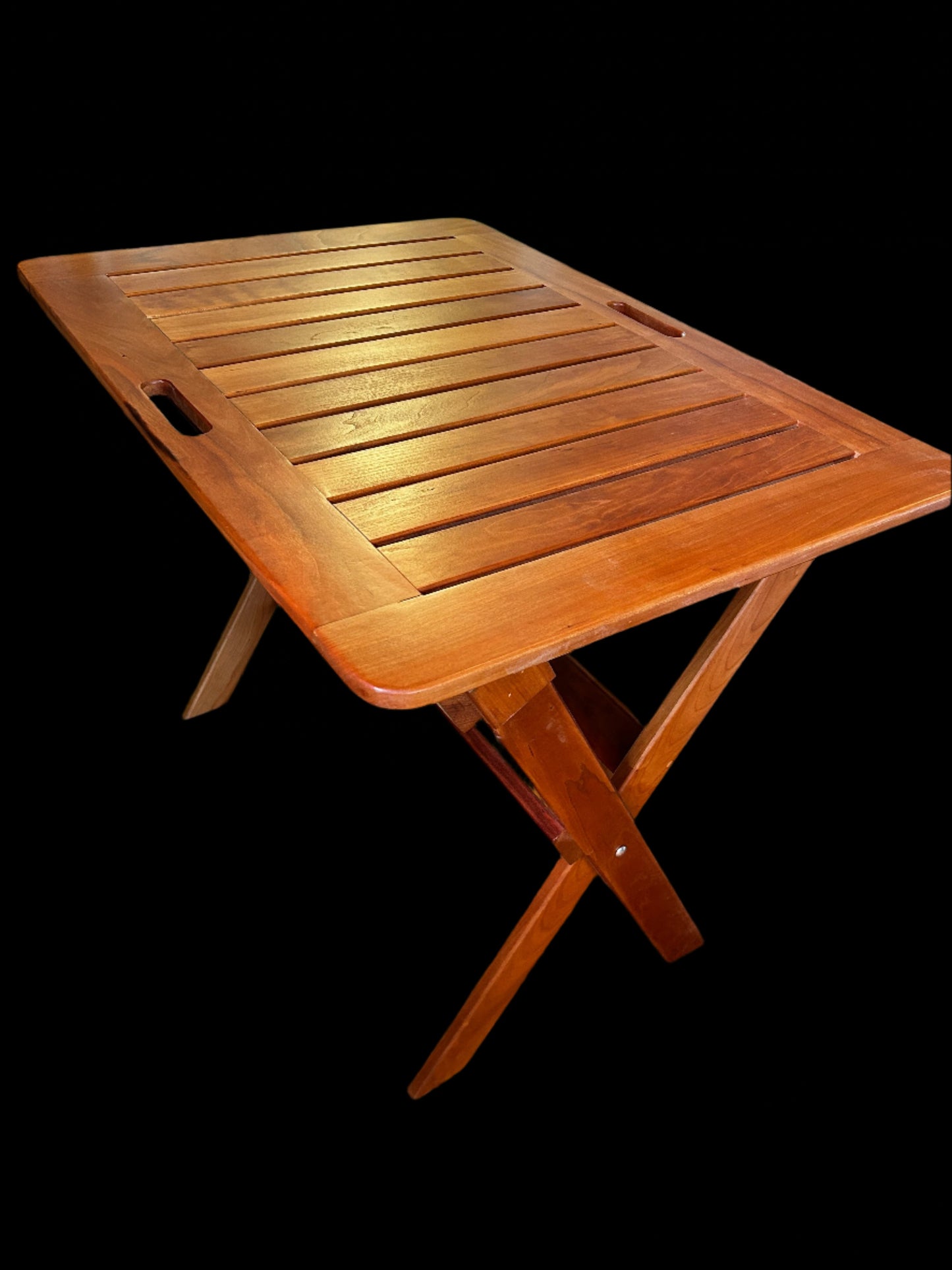 Cherry Folding Tray Table