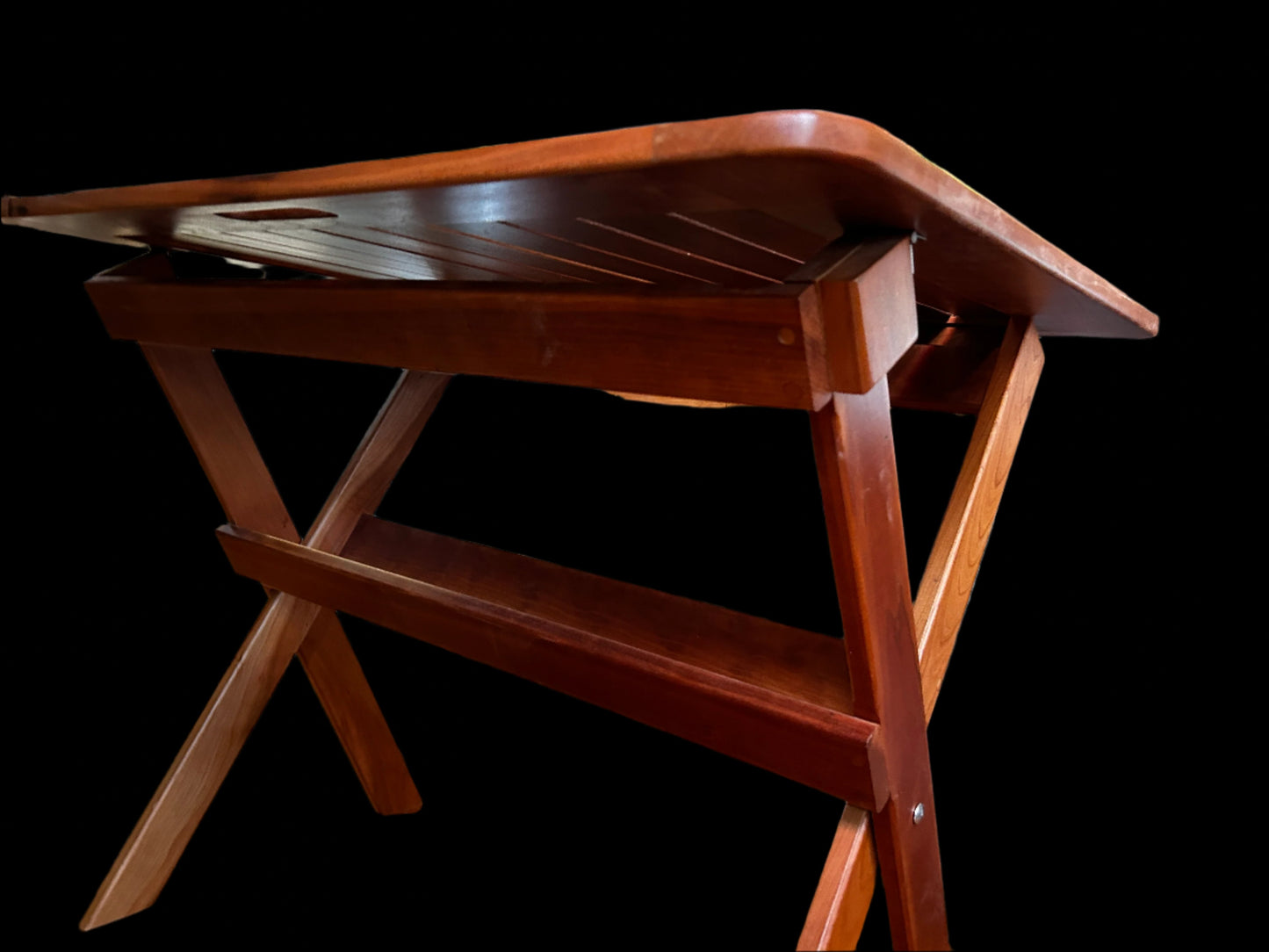 Cherry Folding Tray Table