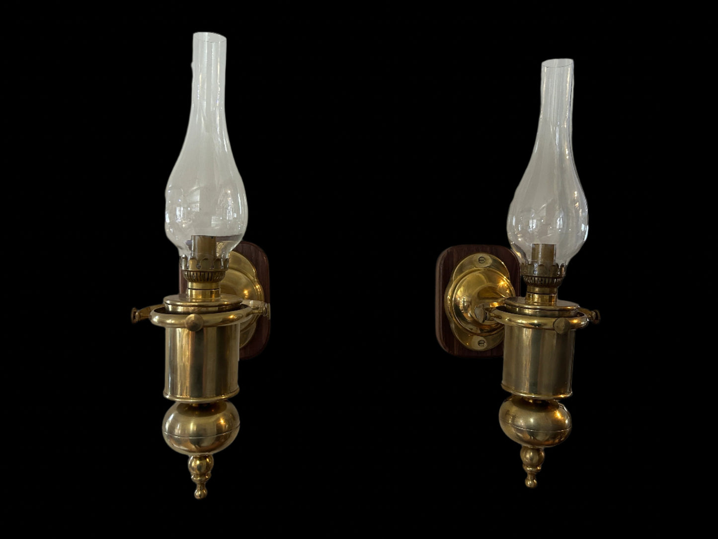 Brass Sconce Pair