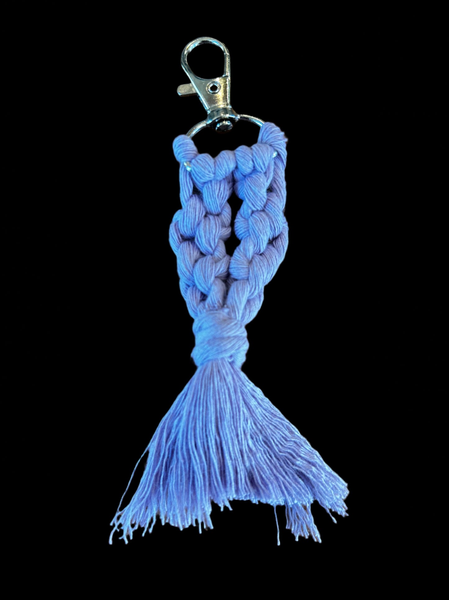 Macrame Mermaid Tail Keychain