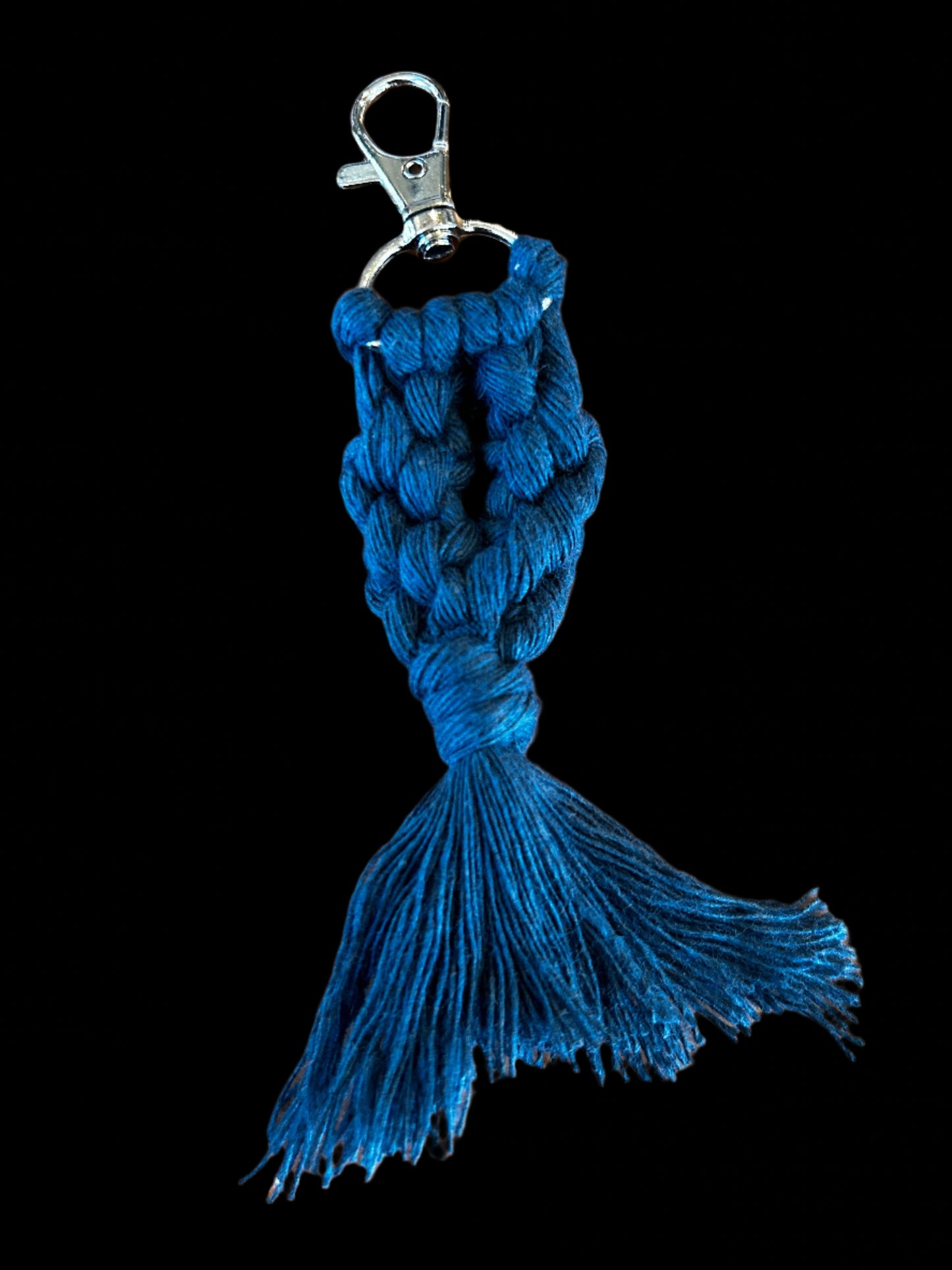 Macrame Mermaid Tail Keychain