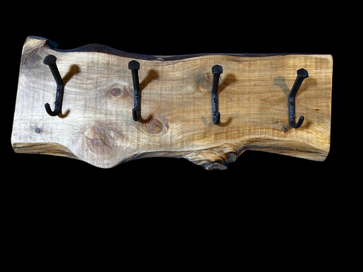 Custom Live Edge Cypress Coat Rack