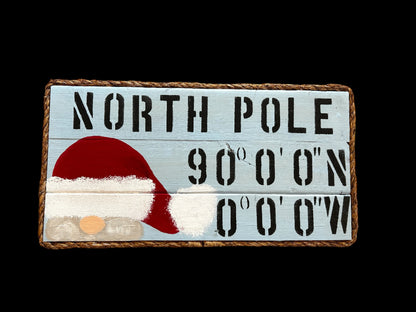 North Pole Latitude Longitude Sign